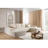 Beiges U-förmiges Ecksofa aus Velours von Azaano | Wohnzimmermöbel