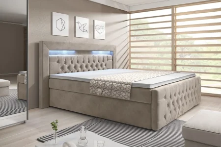Arona-Boxspringbett 160x200 mit Stauraum und Fußteil