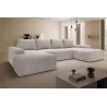 Beiges U-förmiges Ecksofa aus Cord „Torino“ | Wohnzimmermöbel