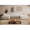 Beiges U-förmiges Ecksofa aus Cord „Empire“ | Wohnzimmermöbel