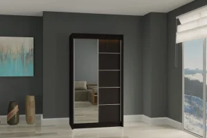 Szafa przesuwna wenge 120 z lustrem MARETA 
