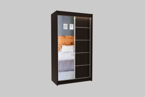 Szafa przesuwna 120 z lustrem wenge MARETA 
