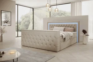Boxspringbett 180x200 Arosa TV, beige