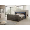 Boxspringbett 180x200 Arosa TV in Graphit