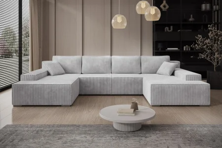 U-förmiges Ecksofa mit Schlaffunktion Milo 2