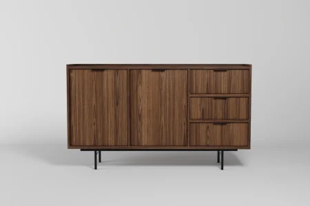 Kommode 2d3s Edson in Nussbaum – eine klassische Kommode für das Wohnzimmer