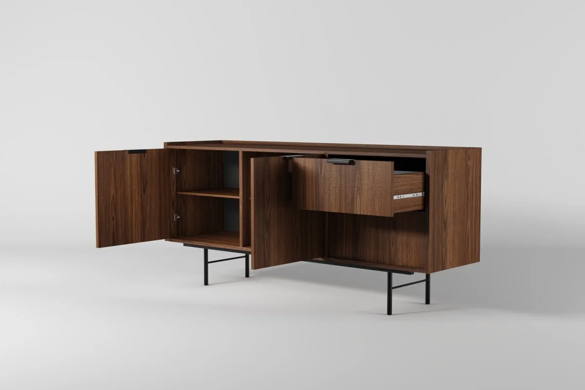 Kommode 2d2s Edson in Nussbaum – eine klassische Kommode für das Wohnzimmer
