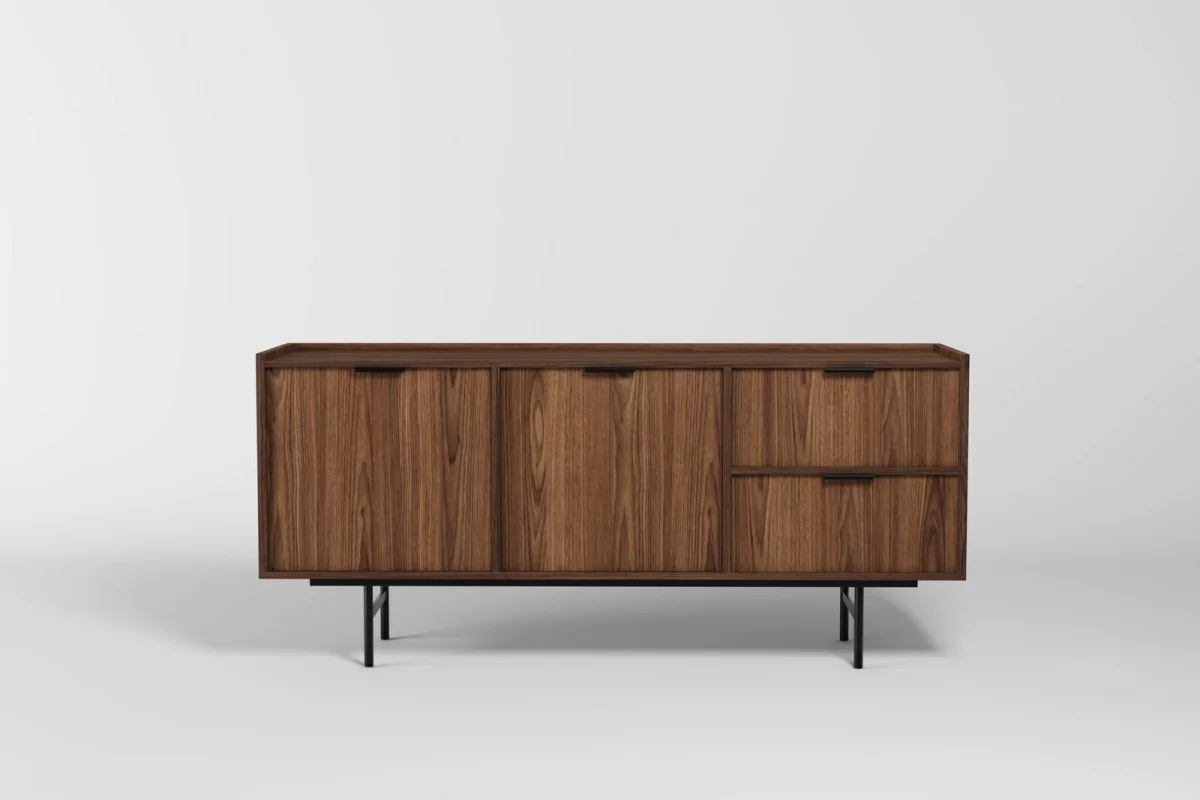 Kommode 2d2s Edson in Nussbaum – eine klassische Kommode für das Wohnzimmer