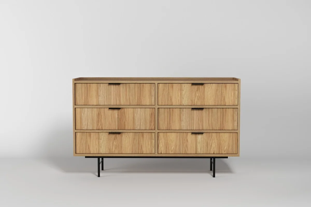 Kommode 6s Edson Hikora – eine klassische Kommode für das Wohnzimmer