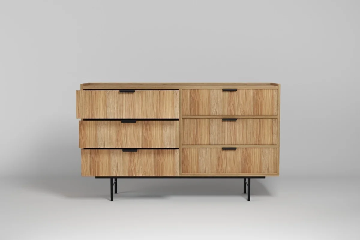 Kommode 6s Edson Hikora – eine klassische Kommode für das Wohnzimmer