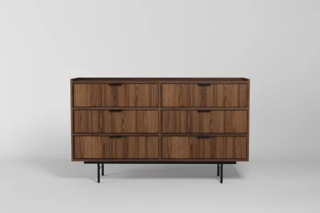 Kommode 6s Edson in Nussbaum – eine klassische Kommode für das Wohnzimmer