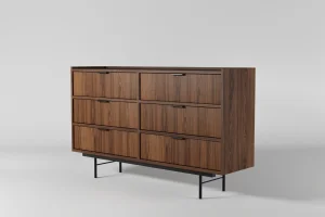 Kommode 6s Edson in Nussbaum – eine klassische Kommode für das Wohnzimmer