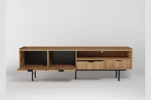 Edson-Set „Hiroka“ – Kommode mit 6 Schubladen, Regal und TV-Schrank 200