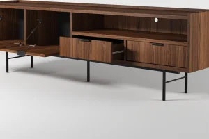 TV-Schrank 200 Edson in Nussbaum – eine klassische Wahl für Ihr Wohnzimmer