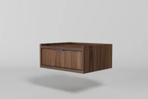Nachttisch Edson in Nussbaum – eine klassische Wahl für das Schlafzimmer