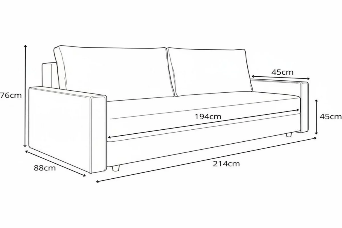 Sofa wymiary