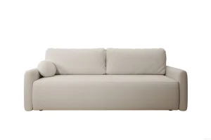 Beiges Sofa mit Schlaffunktion und Bettkasten | Wohnzimmermöbel