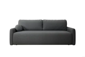 Dunkelgraues Sofa mit Schlaffunktion und Bettkasten | Wohnzimmermöbel