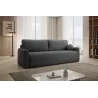 Dunkelgraues Sofa mit Schlaffunktion und Bettkasten | Wohnzimmermöbel