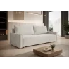 Beiges Sofa mit Schlaffunktion und Bettkasten | Wohnzimmermöbel