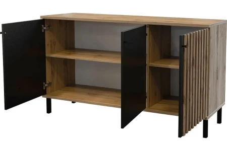 Kommode aus Lamellen Luton 3D | Für das Wohnzimmer, das Schlafzimmer 2