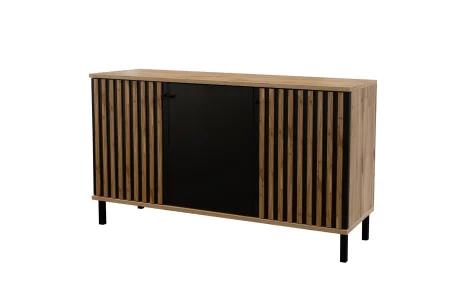 Kommode aus Lamellen Luton 3D | Für das Wohnzimmer, das Schlafzimmer