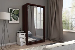Dwudrzwiowa szafa przesuwna z lustrem 150 BALDER 