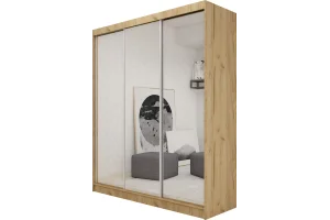 Trzydrzwiowa szafa przesuwna z lustrem 180 BALDER