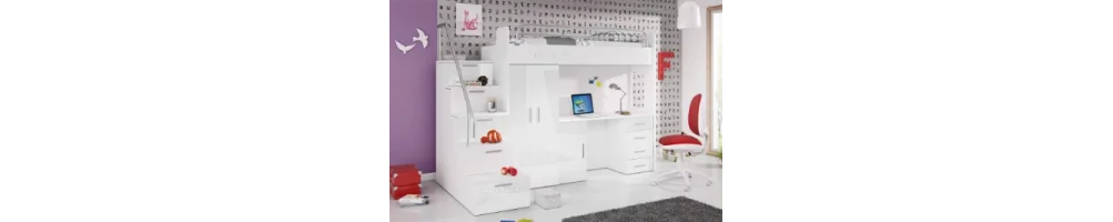 Jugend- und Kindermöbel-Sets | Mit Bett, Schreibtisch und Kleiderschrank